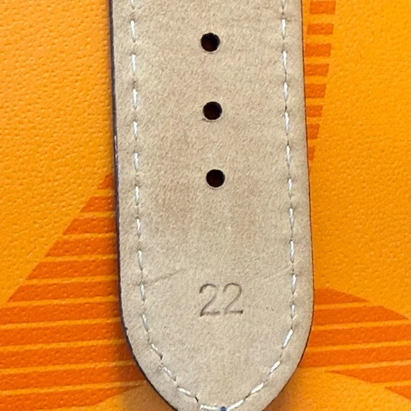 Stuhrling Men's Blue Automatic Skeleton Alligator Embossed Leather Watch 42mm - Picture 9 of 9